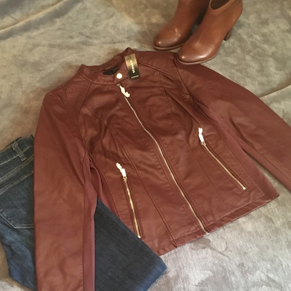 Express Jackets & Blazers - NWT Express minus the leather double peplum jacket